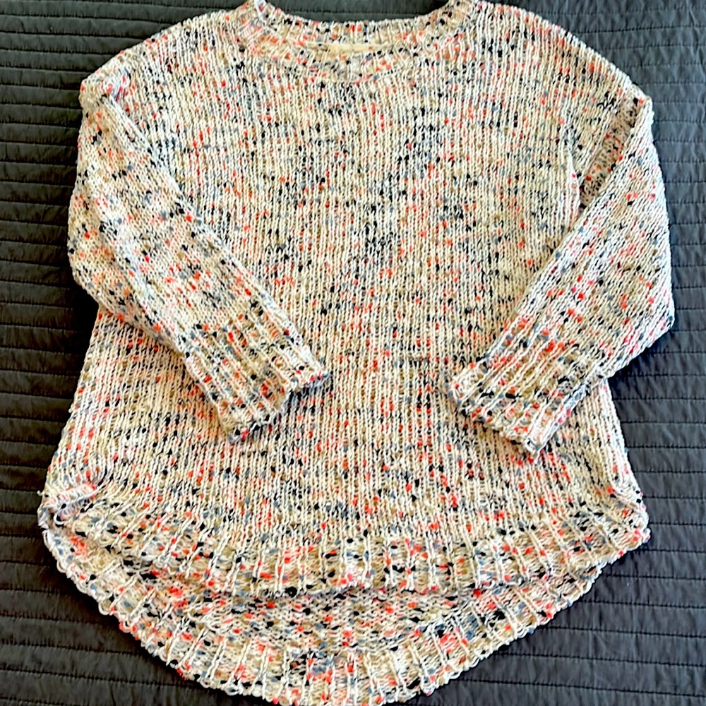 Cupio Multi-Colored Soft & Fuzzy Cozy Sweater